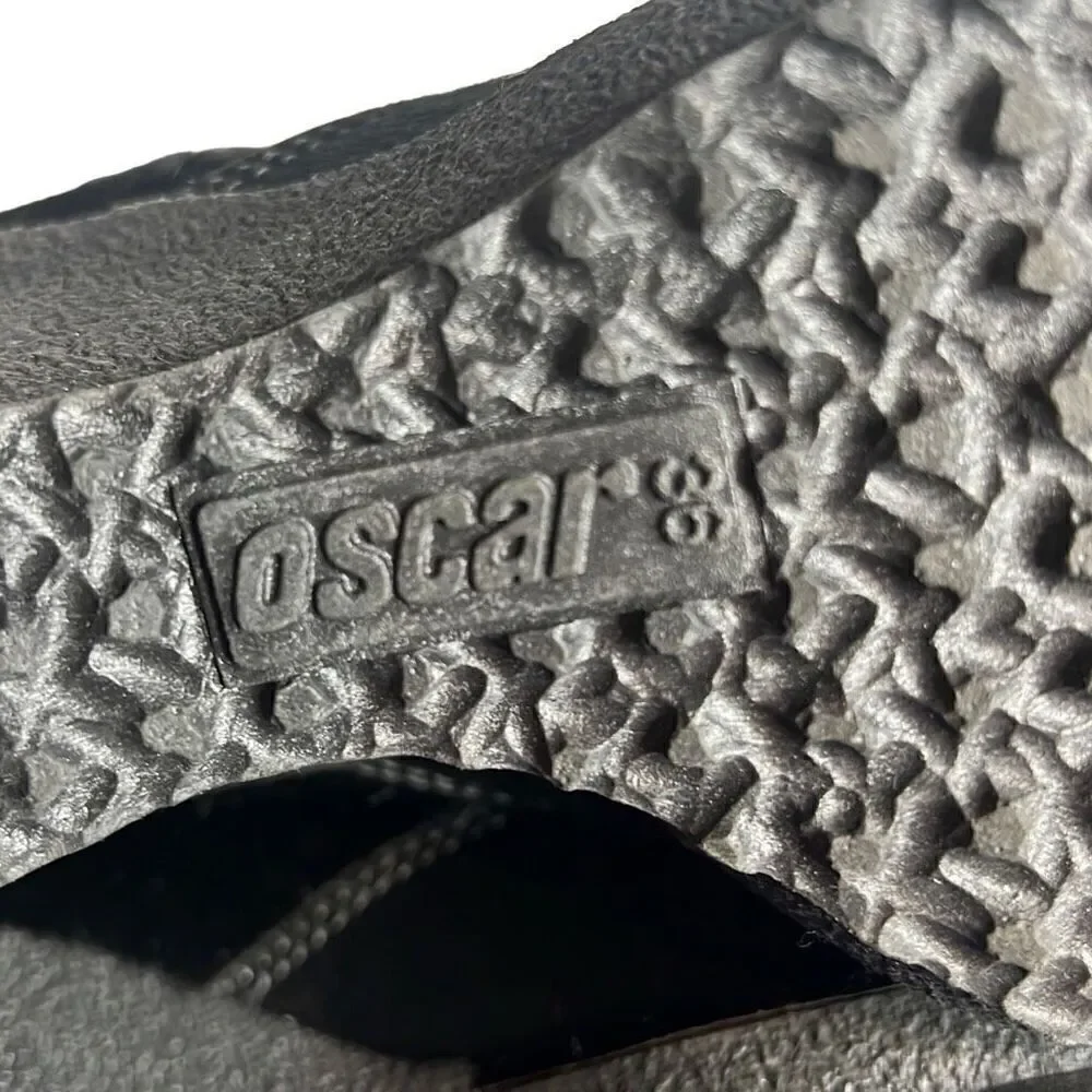 Oscar Sport Apres Ski Black Fur Lace Boots 6 New
